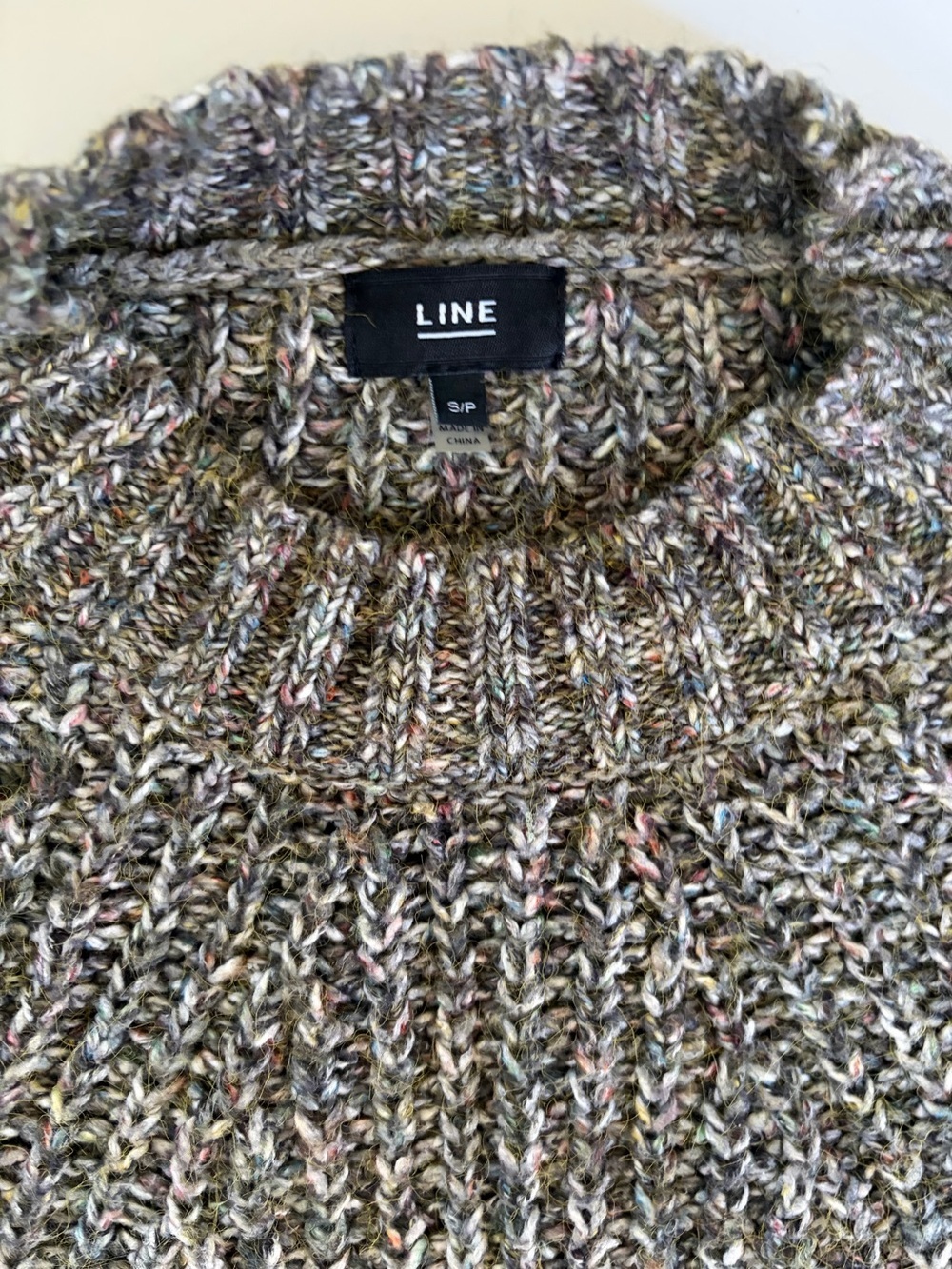 Line the Label Constance Chunky Knit Sweater Earth Tone Oversized Small - Picture 4 of 11